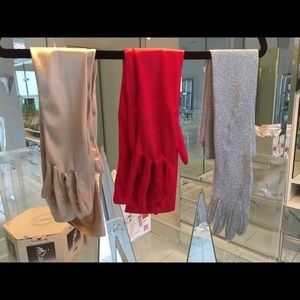 Elegant Womens Long Evening Dress Gloves 3 pairs
